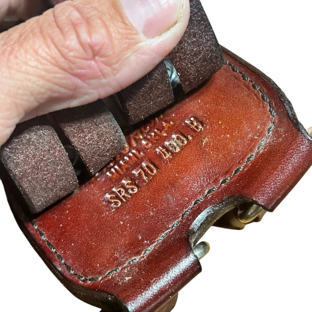 Don Hume Leather Holster Straps Belt‎ Holder Dbl Ammo Magazine Pouch